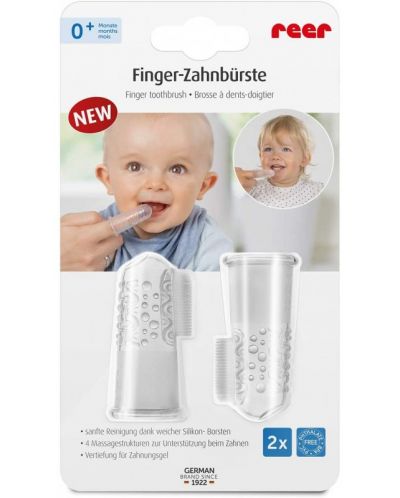 Degetele de silicon pentru curățarea dinților Reer - 2