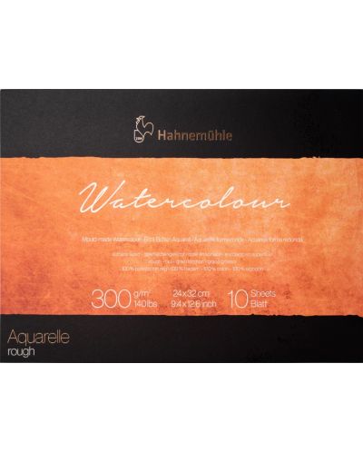 Bloc de schițe Hahnemuhle Aquarelle - 24 х 32 cm, hârtie aspră, 10 coli - 1