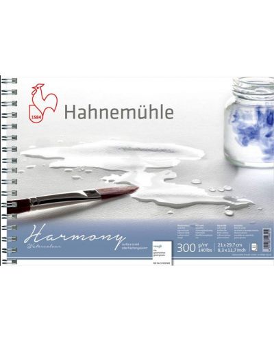 Bloc de schițe cu spirală Hahnemuhle Harmony - A4, hârtie aspră, 12 coli - 1