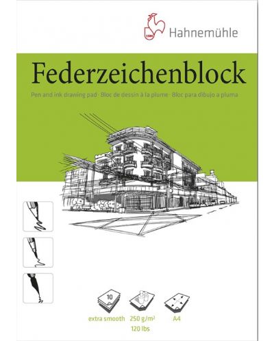 Bloc de schițe Hahnemuhle Federzeichenblock - A4, 10 de coli - 1