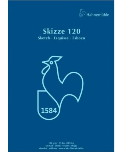 Bloc de schițe Hahnemuhle Skizze 120 - A4, 50 de coli - 1