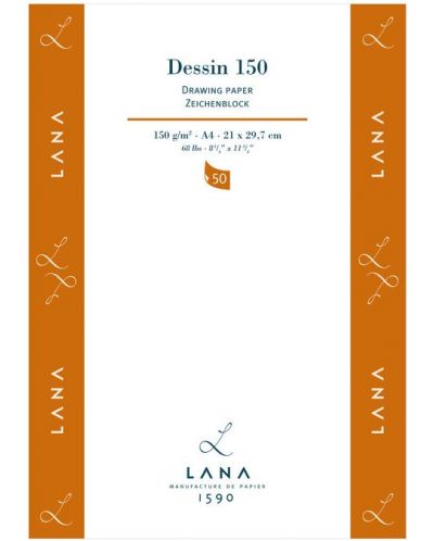 Caiet de schițe Lana Dessin - A4, 50 foi - 1
