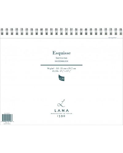 Caiet de schițe Lana Esquissetext - A4, 120 foi - 1
