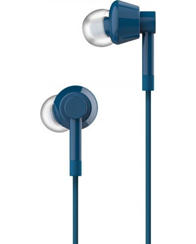 Căști cu microfon Nokia - Wired Buds WB-101, albastru - 1