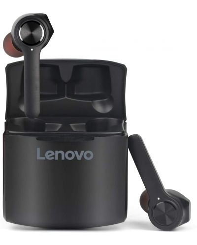 Casti cu microfon Lenovo - HT20, TWS, negre - 3