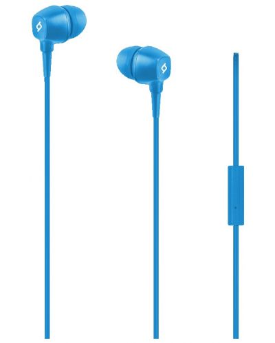 Casti cu microfon ttec - Pop In-Ear Headphones, albastre - 1