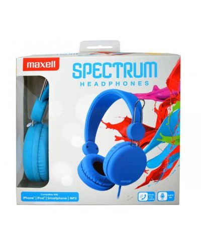 Casti cu microfon Maxell - HP Spectrum, albastre - 2