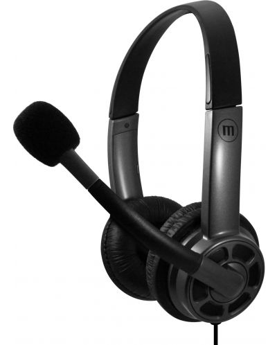 Casti cu microfon Maxell - HS-HMIC, negru/gri - 1