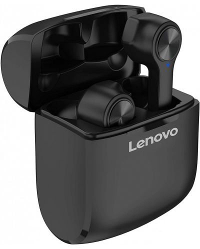 Casti cu microfon Lenovo - HT20, TWS, negre - 1