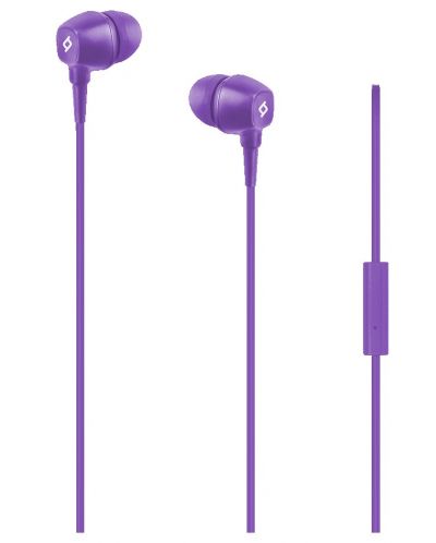 Casti wireless cu microfon ttec - Pop In-Ear Headphones, mov - 1