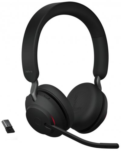 Cu0103u0219ti cu microfon Jabra - Evolve 2 65 MS Stereo + Link380, negre