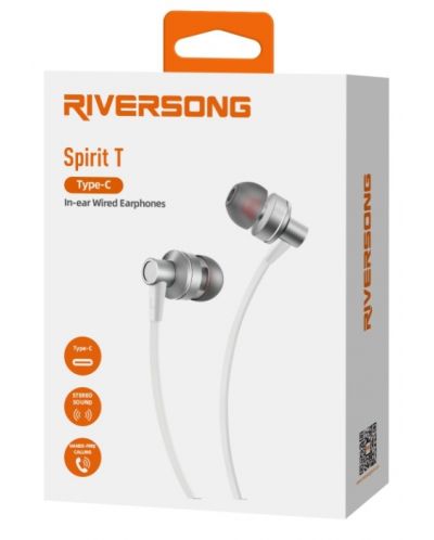 Căști cu microfon Riversong - Spirit T, alb - 4