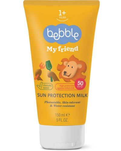 Lapte de protectie solara Bebble - SPF 50, 150 ml - 1