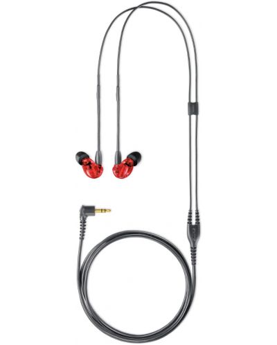 Căști cu microfon Shure - SE215 Special Edition, roşu | Ozone.ro