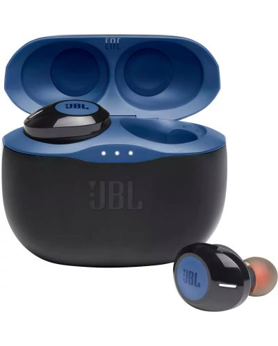 Casti cu microfon JBL - Tune 125, TWS, albastre - 1