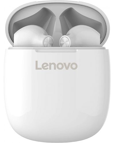 Casti cu microfon Lenovo - HT30, TWS, albe - 2