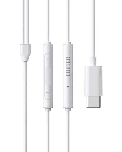 Căști cu microfon Edifier - P180 USB-C, albe - 4