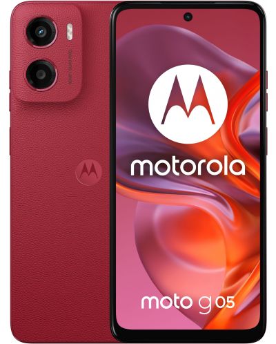 Smartphone Motorola - Moto G05, 6.67'', 8GB/128GB, Plum Red | Ozone.ro