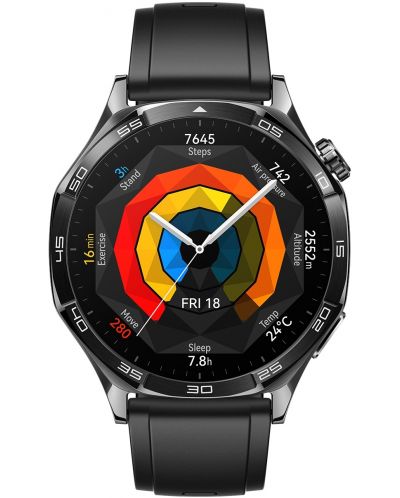 Smartwatch Huawei - Watch GT5, 1.43'', 46 mm, Black Silicone