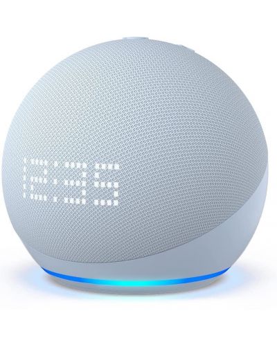 Boxa smart Amazon - Echo Dot 5, cu ceas, albastruă - 2