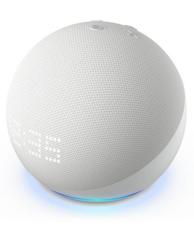 Boxa smart Amazon - Echo Dot 5, cu ceas, albă - 3