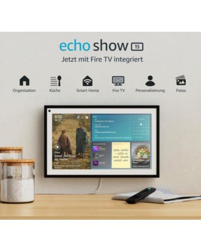 Difuzor inteligent cu afișaj Amazon - Echo Show 15, Fire TV, negru - 2