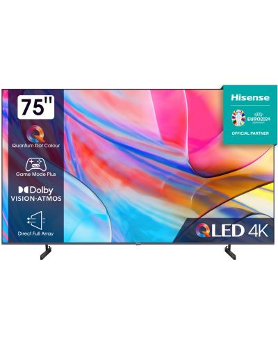 Televizor inteligent Hisense - A7GQ, 75'', QLED, 4K, gri - 1
