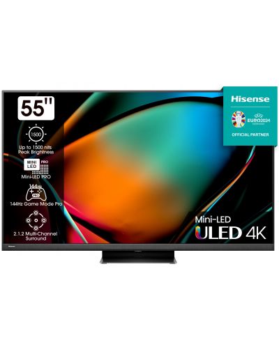 Televizor smart Hisense - 55U8KQ, 55'', ULED, 4К, negru - 1