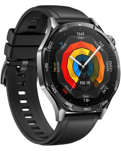 Smartwatch Huawei - Watch GT5, 1.43'', 46 mm, Black Silicone