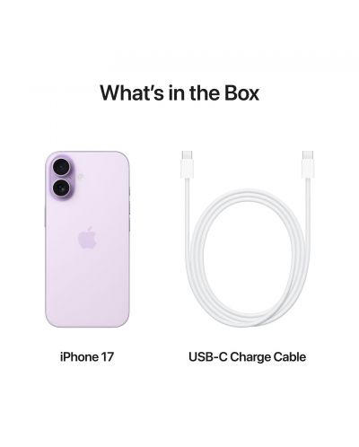 Smartphone Apple - iPhone 17, 6.3'', 8GB/256GB, Lavender | Ozone.ro