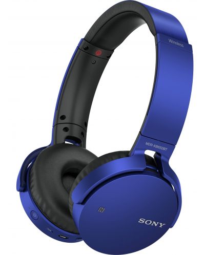 Casti Sony MDR-XB650BT - albastre - 1