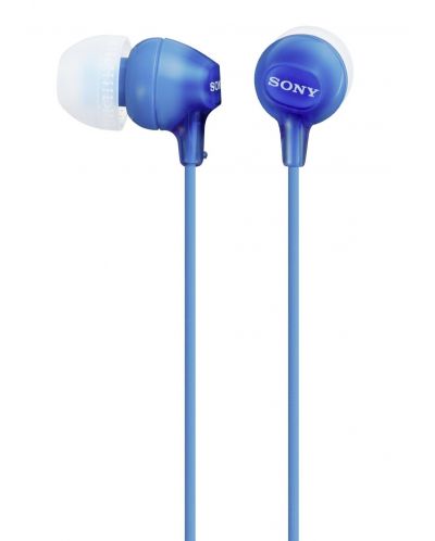 Casti cu microfon Sony MDR-EX15AP - albastre - 3