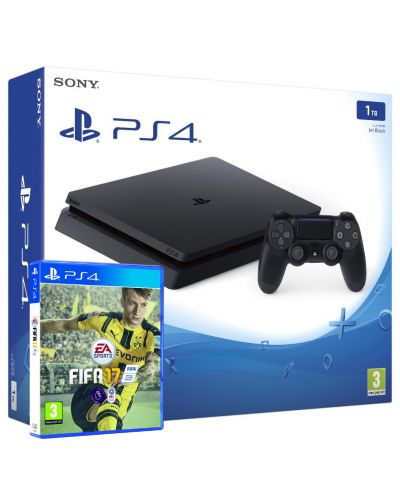 PlayStation 4 Slim 1TB + FIFA 17	 - 1