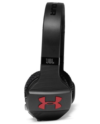 Căști wireless pentru sport JBL - Under Armour Sport, negre/rosii