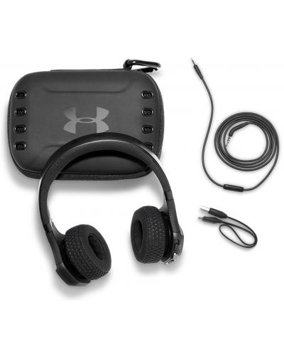 Căști wireless pentru sport JBL - Under Armour Sport, negre/rosii