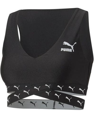 Bustieră sport pentru femei Puma - Dare to Cropped Top, neagră - 1