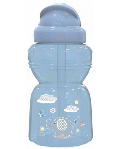 Sticluță sport Lorelli Baby Care - Animals, 325 ml, albastru - 1