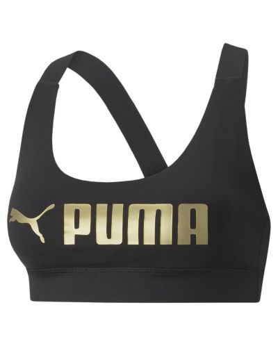 Bustieră sport pentru femei Puma - Mid Impact Puma Fit, neagră - 1