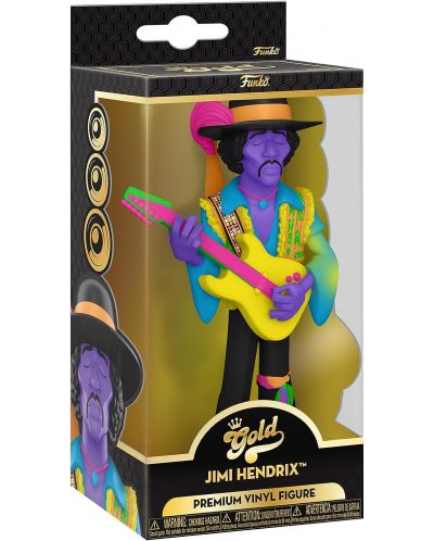Statuetă Funko Gold Music: Jimi Hendrix - Jimi Hendrix (Blacklight), 12 cm - 2