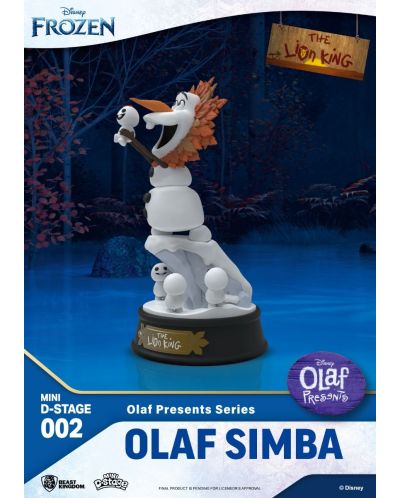 Statuetă Beast Kingdom Disney: Frozen - Olaf (Olaf Presents: The Lion King), 10 cm - 4