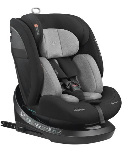 Scaun auto KikkaBoo - i-Hike, IsoFix, i-Size, 40-150 cm, Light Grey  - 1