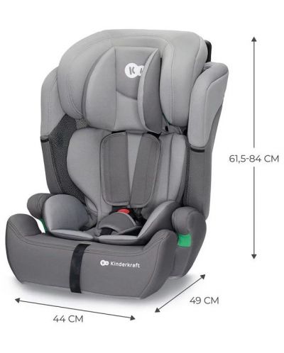 Scaun auto KinderKraft - Comfort Up, I-Size, 75-150 cm, verde - 10