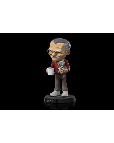 Figurină Iron Studios Icons: Stan Lee - Stan Lee with Grumpy Cat, 14 cm - 2