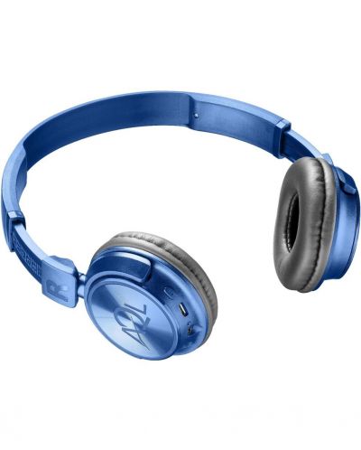 Casti stereo cu microfon Helios Bluetooth, AQL - albastre - 3