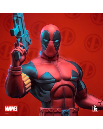 Statuetă bust Diamond Select Marvel: X-Men - Deadpool (The Animated Series), 15 cm - 2