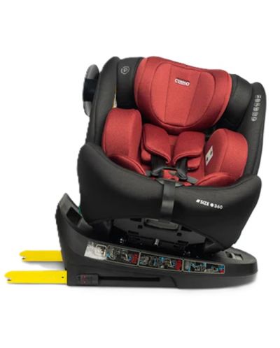 Scaun auto Caretero - Commo, IsoFix, i-Size, 40-150 cm, Burgundy - 9