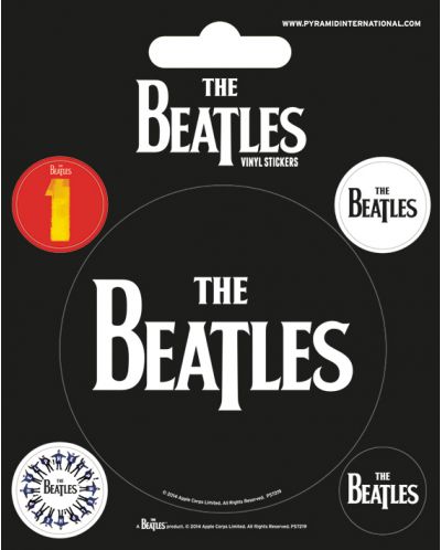 Stickere Pyramid Music:  The Beatles - Black - 1