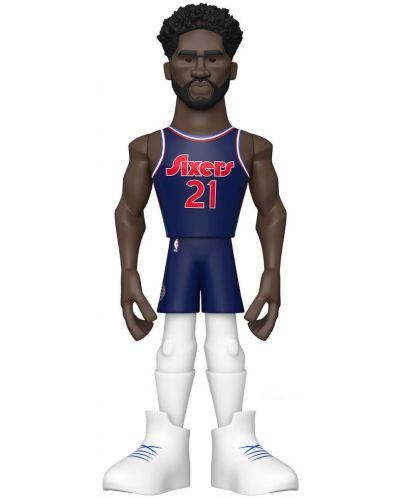 Statuetă Funko Gold Sports: Basketball - Joel Embiid (Philadelphia 76ers) (Ce'21), 13 cm - 4