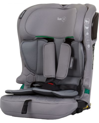 Scaunul auto Chipolino - LuxX, IsoFix, i-Size, 76-150 cm, granit - 1