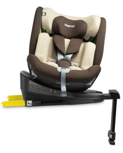 Scaun auto Caretero - Kamptos, IsoFix, i-Size, 40-150 cm, Bej - 5